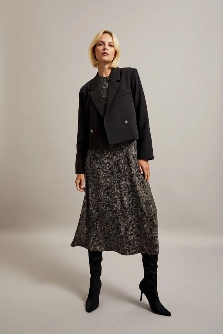 Marynarka damska, czarna, Moodo