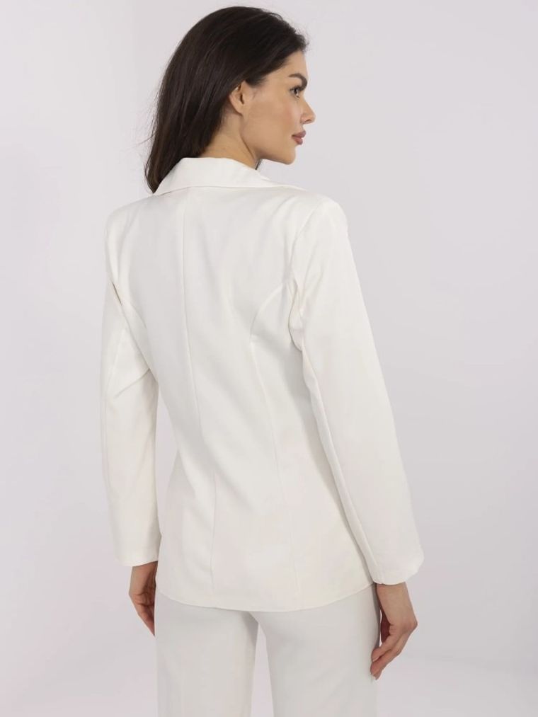 Marynarka damska, ecru, Italy Moda