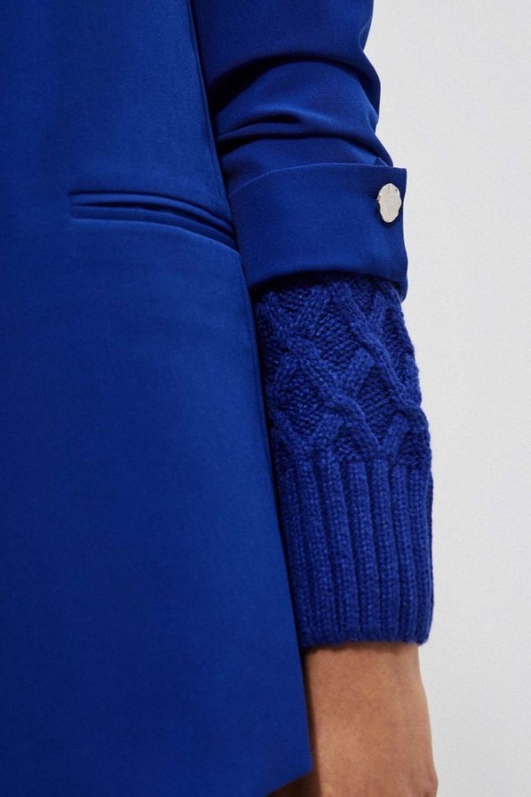 Marynarka damska, granatowa, Moodo