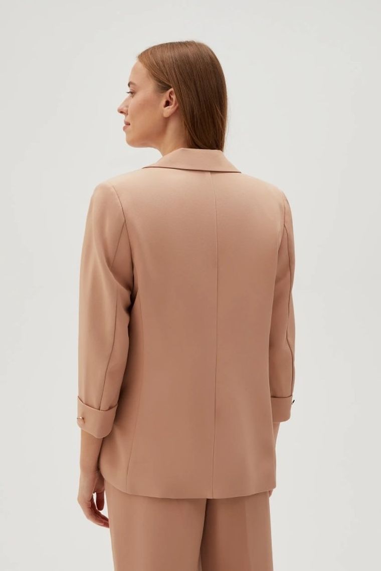 Marynarka damska, jasnobrązowa, Moodo