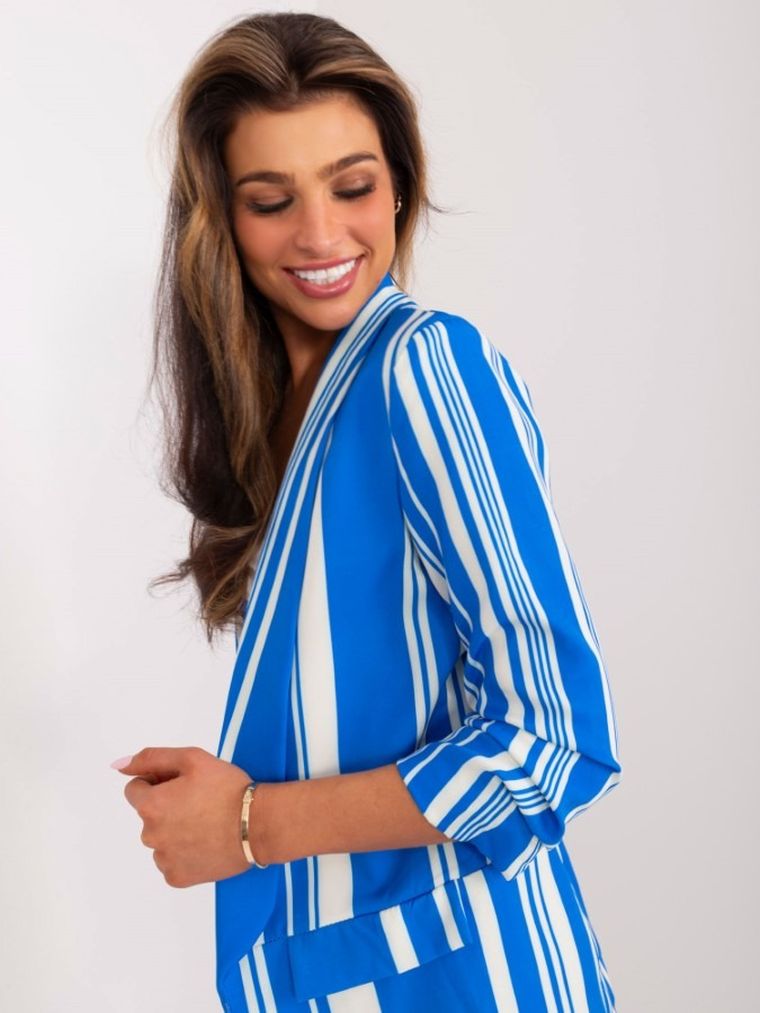 Marynarka damska, niebieska, Italy Moda