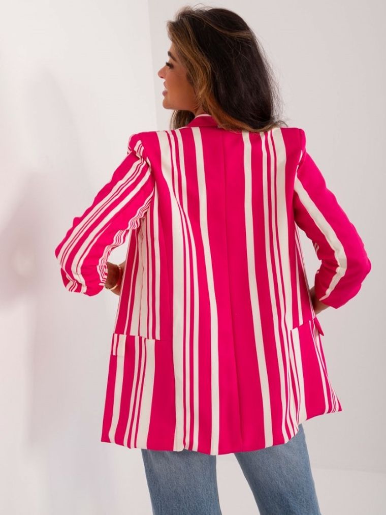 Marynarka damska, różowa, Italy Moda