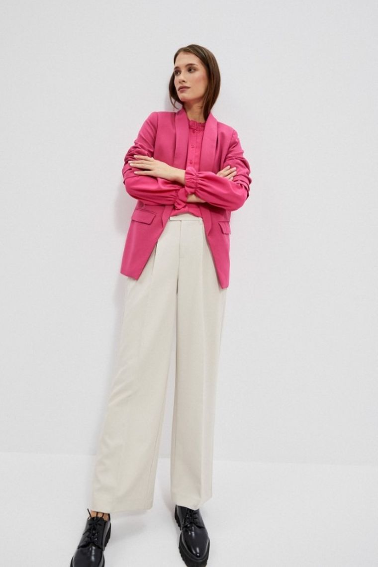Marynarka damska, różowa, Moodo