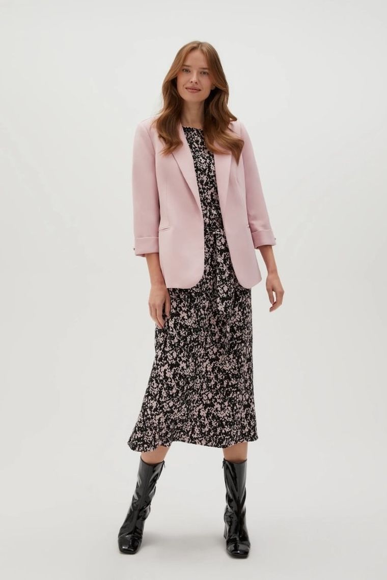 Marynarka damska, różowa, Moodo