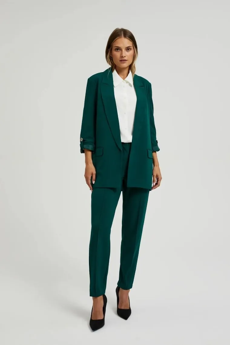 Marynarka damska, zielona, Moodo