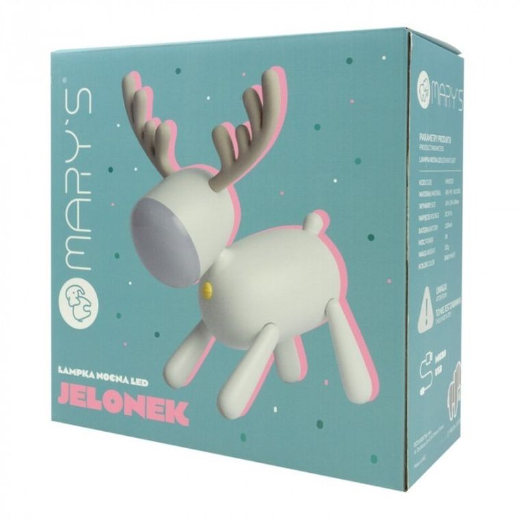 Mary's, Jelonek, lampka nocna, biała