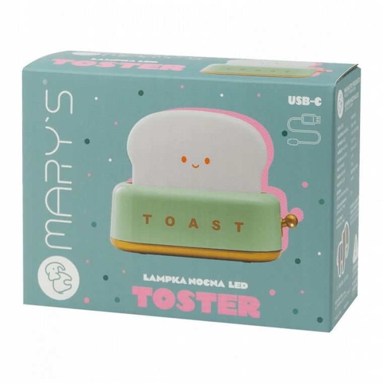 Mary's, Toster, lampka nocna, zielona