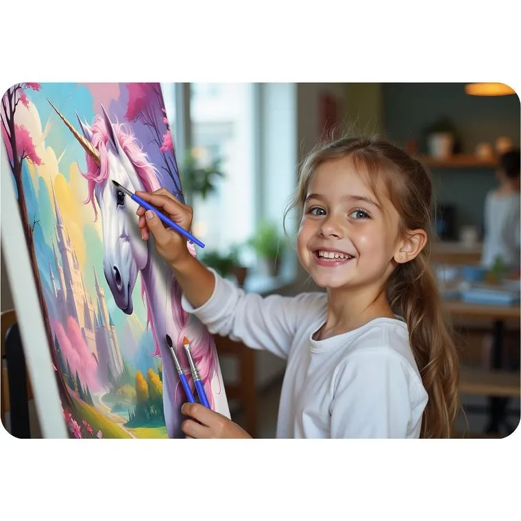 Massido, obraz do malowania po numerach, Jednorożec, 40-50 cm