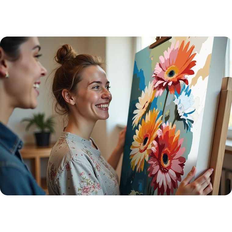 Massido, obraz do malowania po numerach, Kwiaty, 40-50 cm