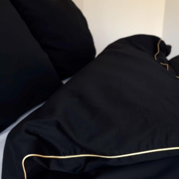 Matex, Gold Line, pościel satynowa, jednobarwna z wypustką, 200-220 cm