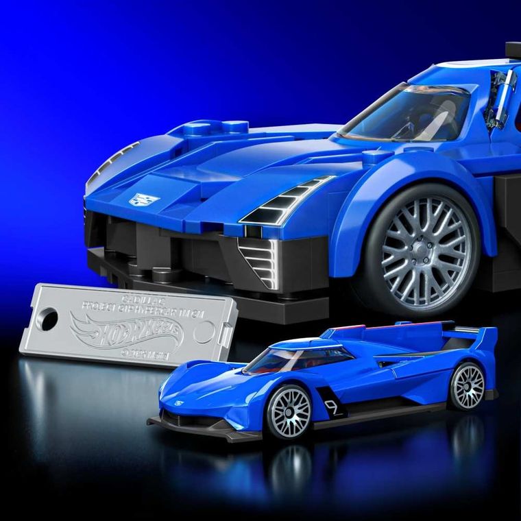 Mattel Brick Shop, Hot Wheels, Speed Series Cadillac Project GTP Hypercar, klocki, 236 elementów