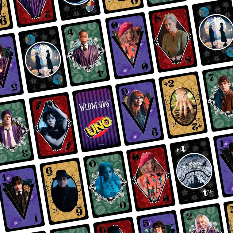 Mattel Games, Uno, Wednesday, gra karciana