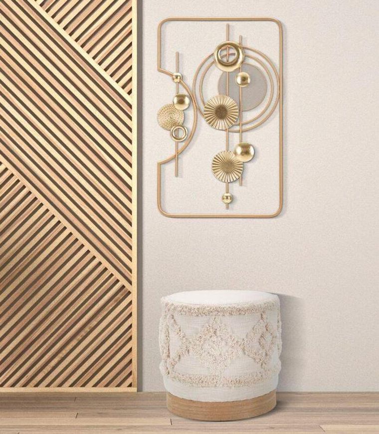 Mauro Ferretti, Damasco, tuftowana pufa okrągła, średnica 40 cm