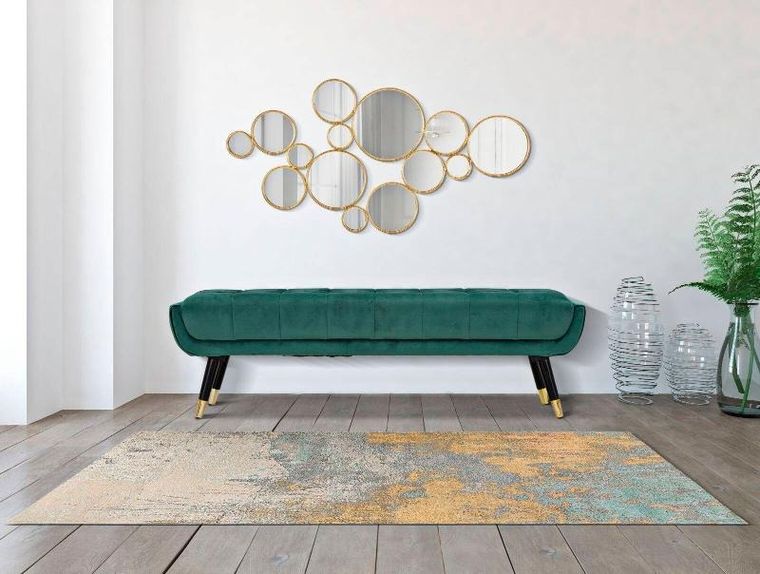 Mauro Ferretti, kompozycja luster w złotej ramie, 100-51.5 cm