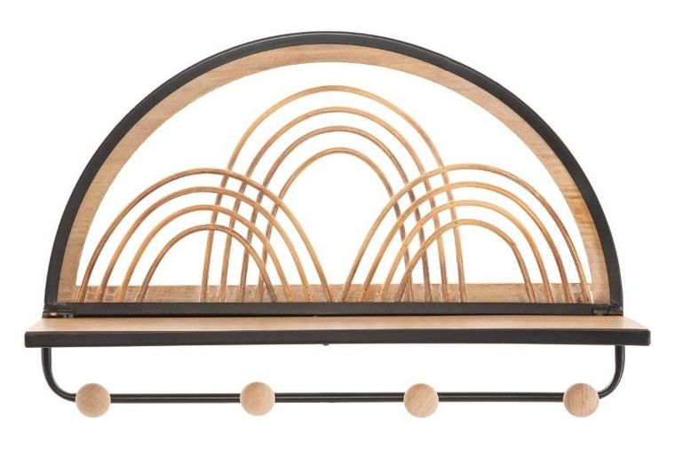 Mauro Ferretti, rattanowa półka ścienna z haczykami