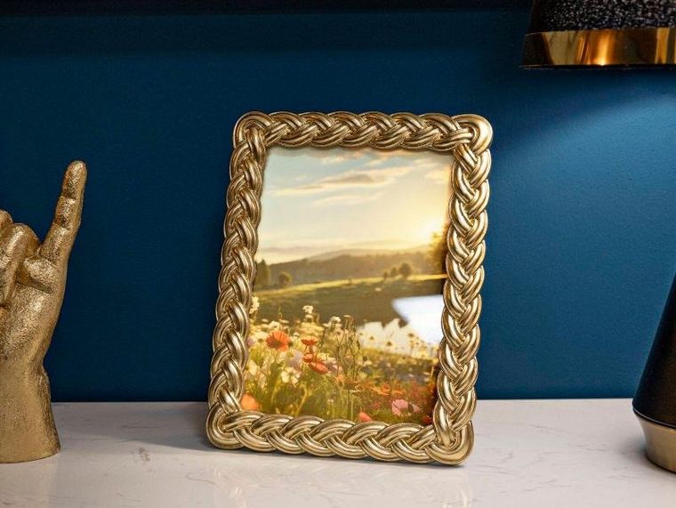 Mauro Ferretti, złota ramka ze sztuczną materią, 19-24,5 cm