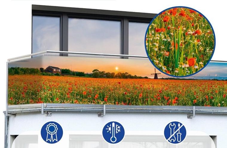 Maximex, osłona balkonowa odporna na uv, 500-85 cm