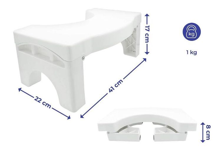 Maximex, podnóżek do toalety, plastikowy