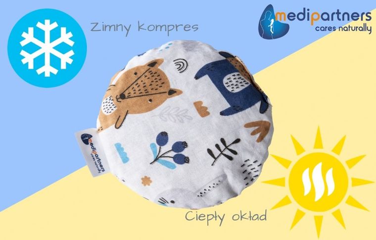 Medi Partners, Boho Animals, mały termofor z pestkami wiśni