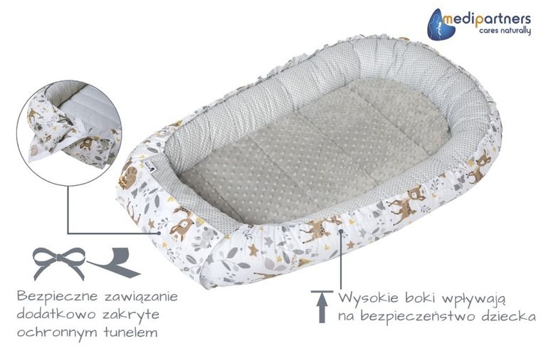 Medi Partners, Jelonki, gniazdo niemowlęce, kokon solo, szary