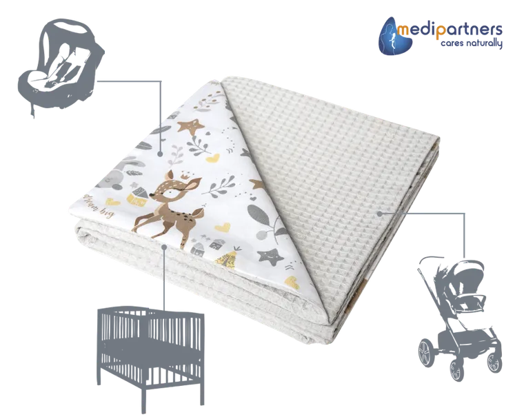 Medi Partners, Jelonki, kocyk, wafel, 75-100 cm