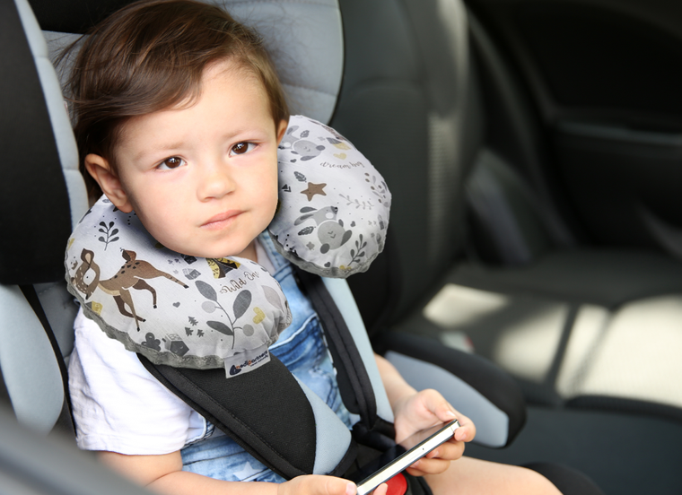 Medi Partners, Jelonki, poduszka podróżna, rogal, szara