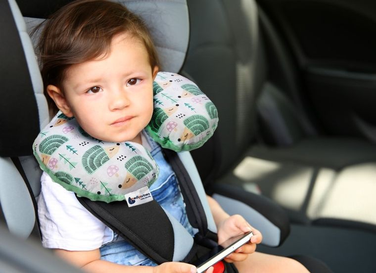 Medi Partners, Jeże, poduszka podróżna, rogal, miętowa