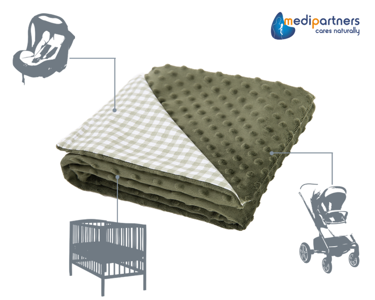 Medi Partners, Krata, kocyk dziecięcy, 75-100 cm