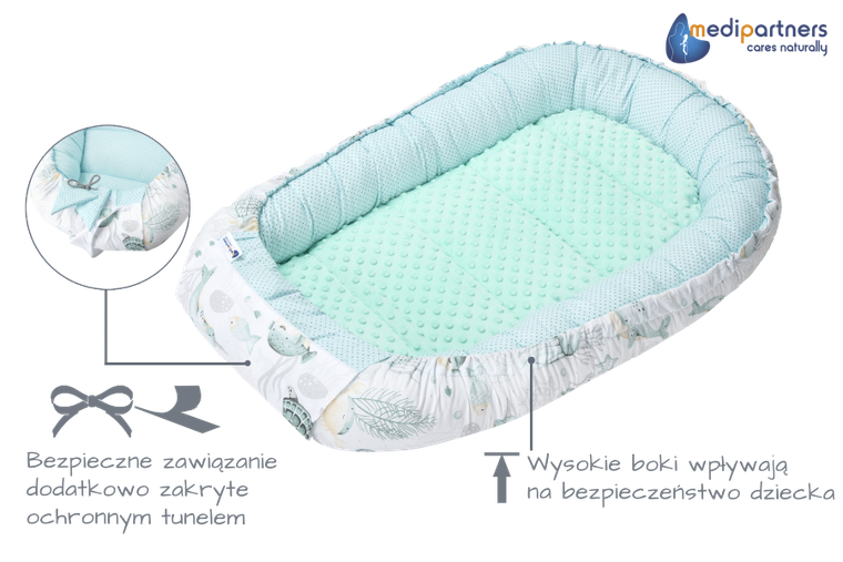 Medi Partners, Ocean, gniazdo niemowlęce, kokon solo, zielony