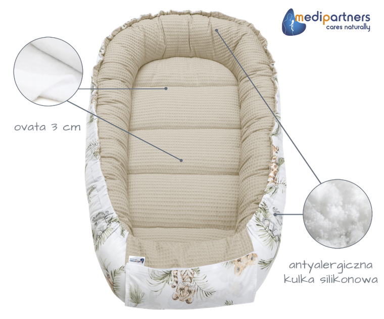 Medi Partners, Safari, gniazdo, kokon dla niemowląt, wafel