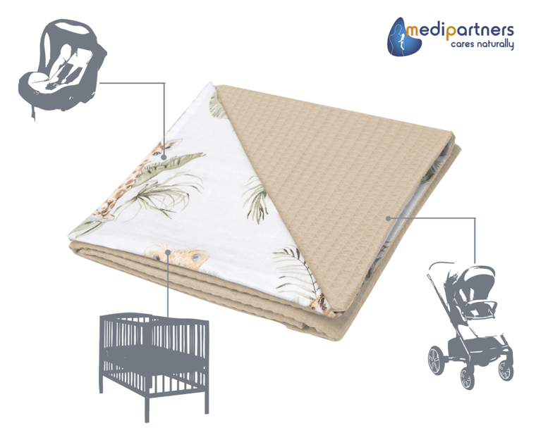 Medi Partners, Safari, kocyk, wafel, 75-100 cm