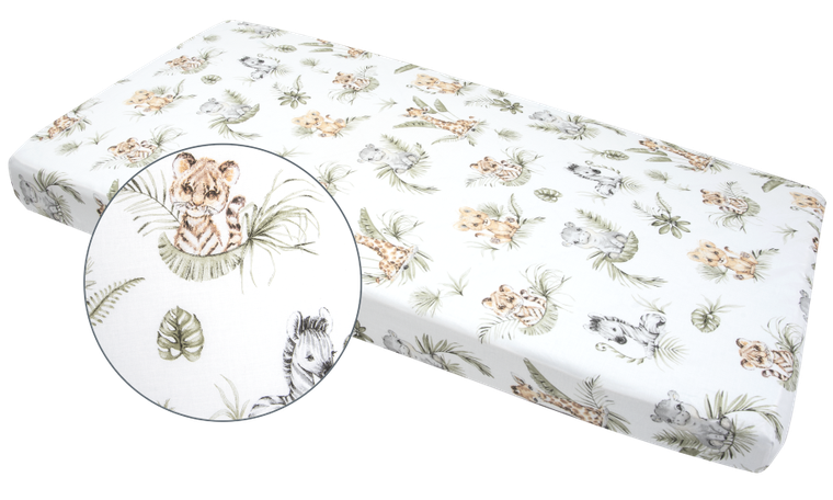 Medi Partners, Safari, prześcieradło z gumką, 60-120 cm