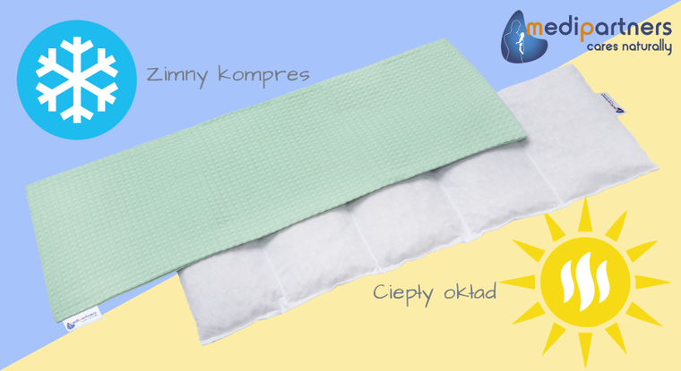 Medi Partners, termofor 5-komorowy z pestkami wiśni, wafel, mięta