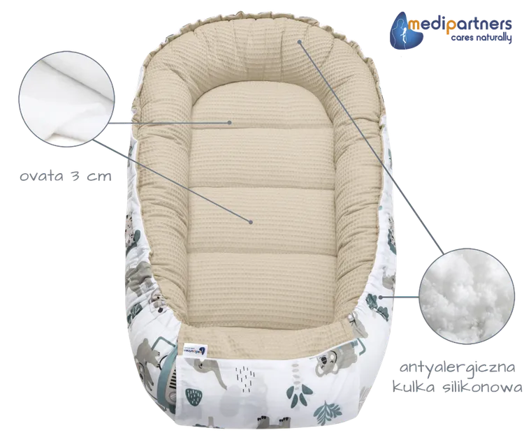 Medi Partners, Zoo, gniazdo dla niemowląt, kokon, wafel