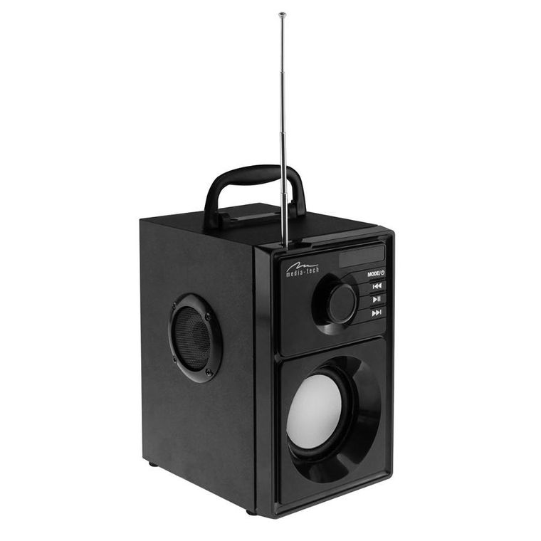 Media-tech Głośnik Bluetooth Boombox Silver 15w Rms Mt3179