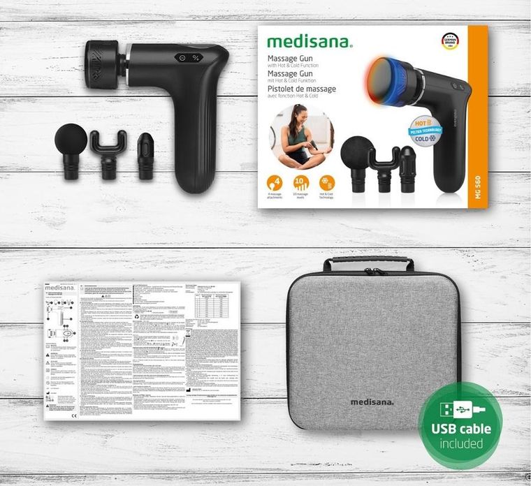 Medisana, masażer pistoletowy, MG 560 Hot&Cold