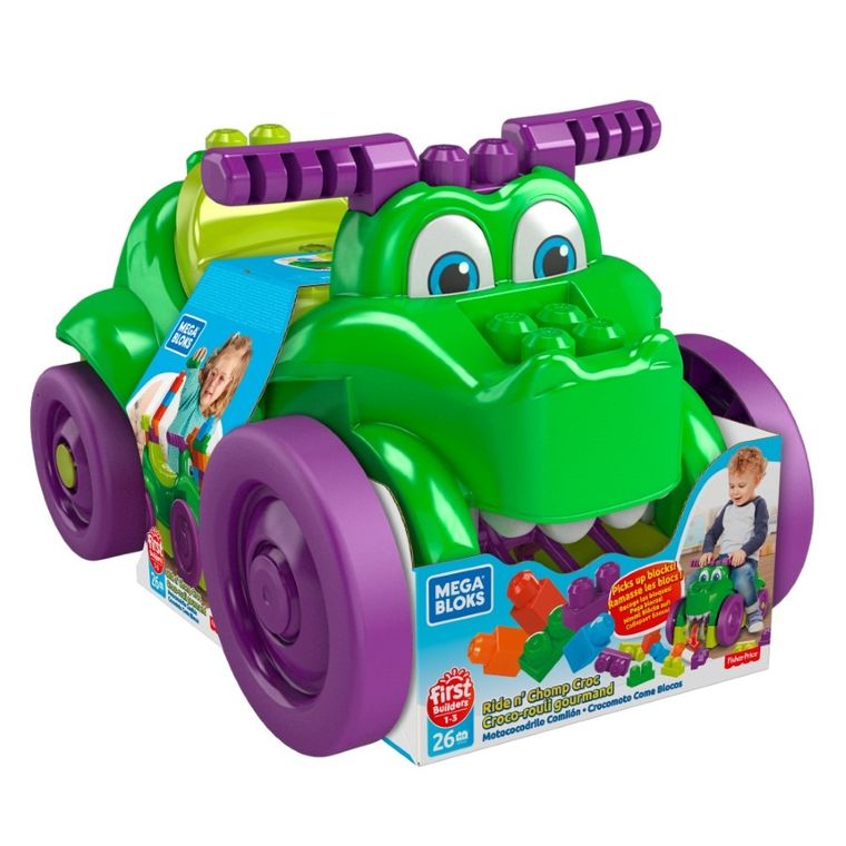 Mega Bloks, Krokodyl, jeździk z klockami