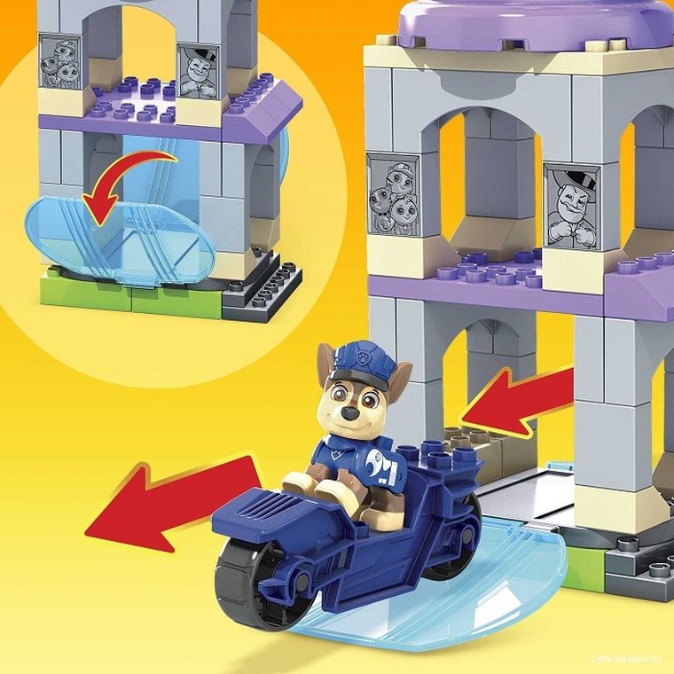 Mega Bloks, Psi Patrol. Zestaw pojazdów ratunkowych, klocki, 87 elementów