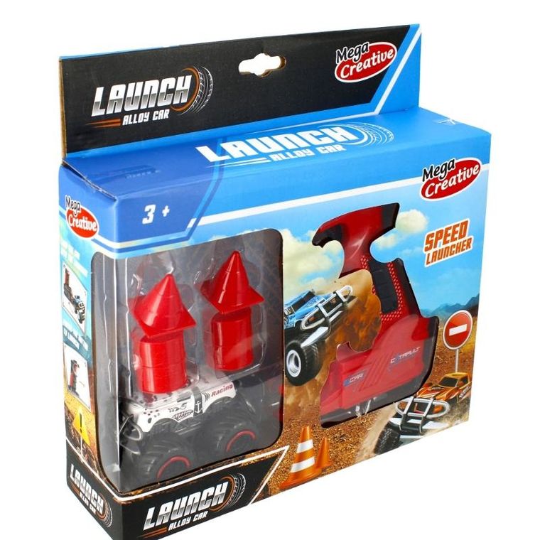 Mega Creative, Auto terenowe, Wyrzutnia, pojazd, 8 cm