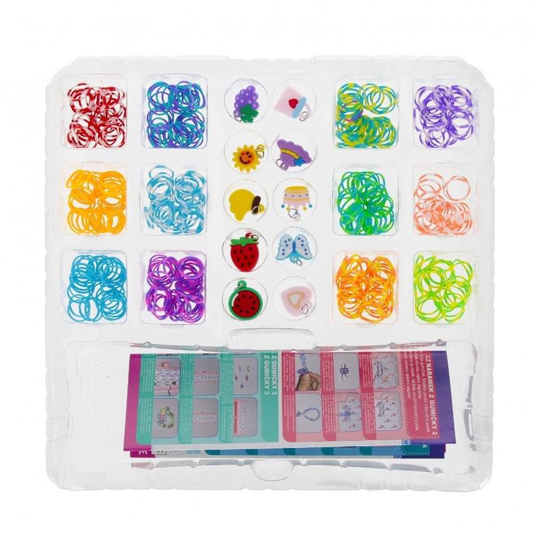 Mega Creative, bransoletki z gumek, zestaw kreatywny