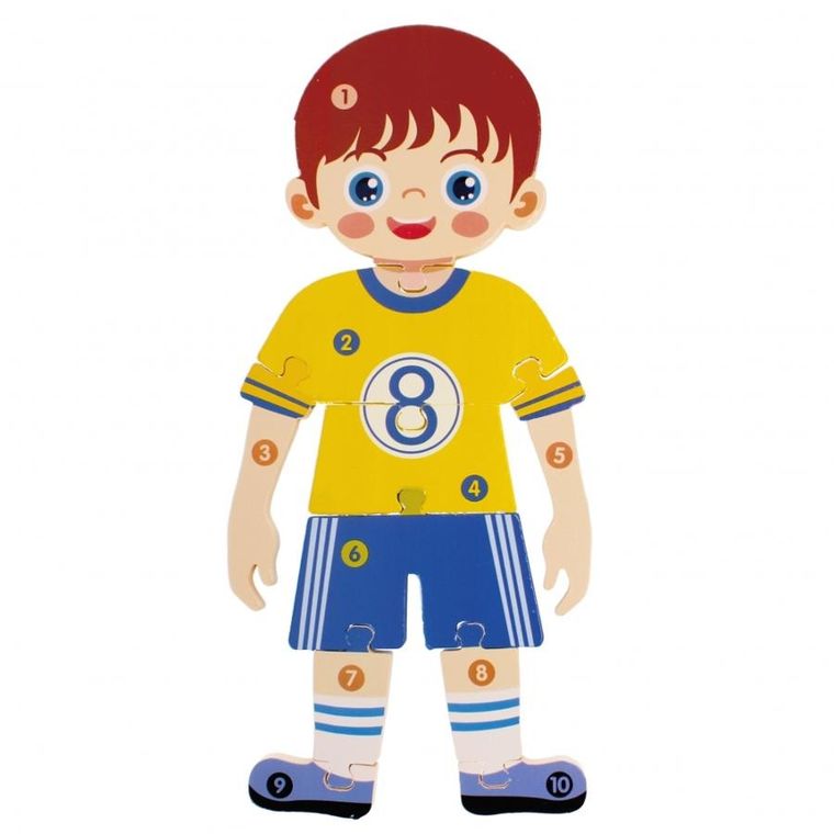 Mega Creative, Chłopiec, układanka drewniana