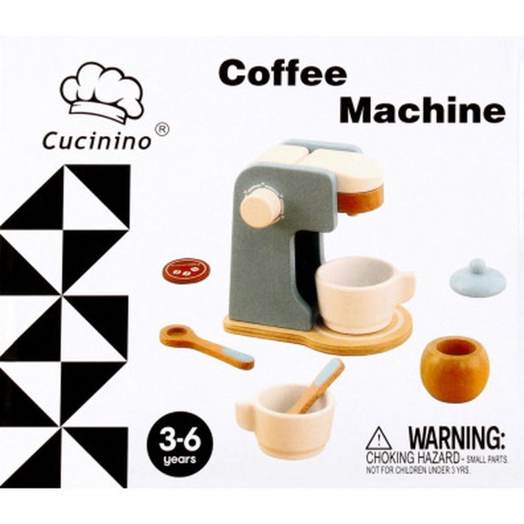 Mega Creative, ekspres do kawy z akcesoriami, zabawka drewniana