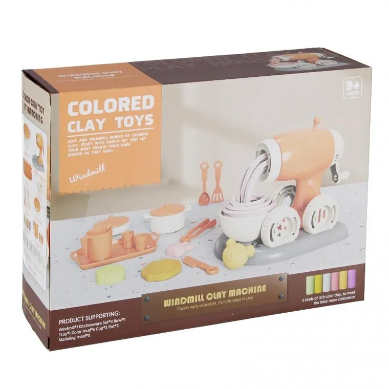 Mega Creative, masa plastyczna z akcesoriami, makaron