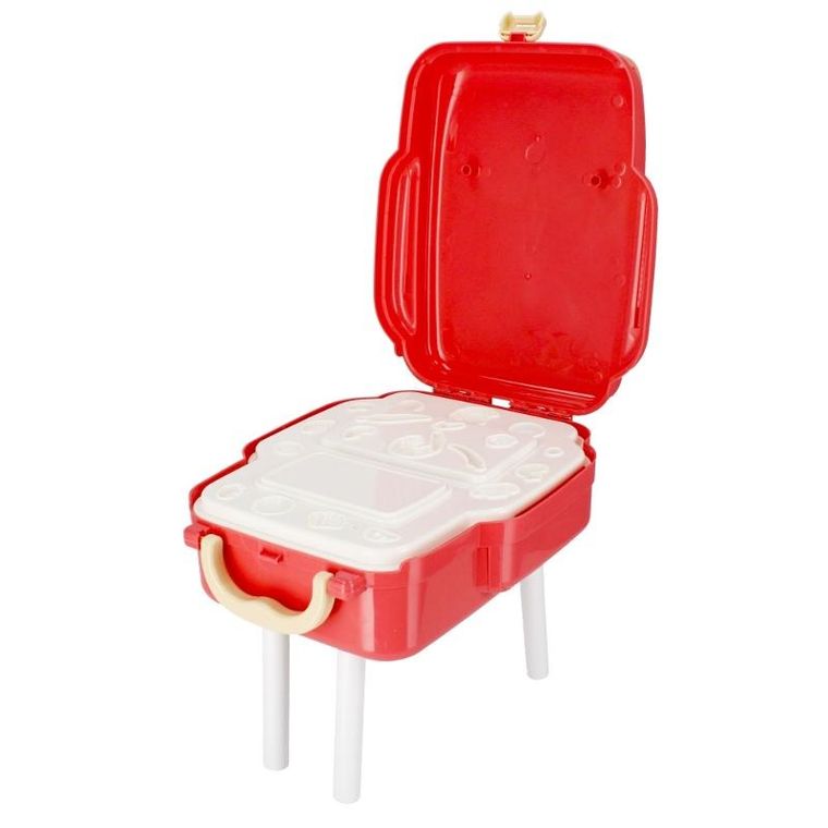 Mega Creative, Owoce i warzywa, masa plastyczna z akcesoriami w walizce