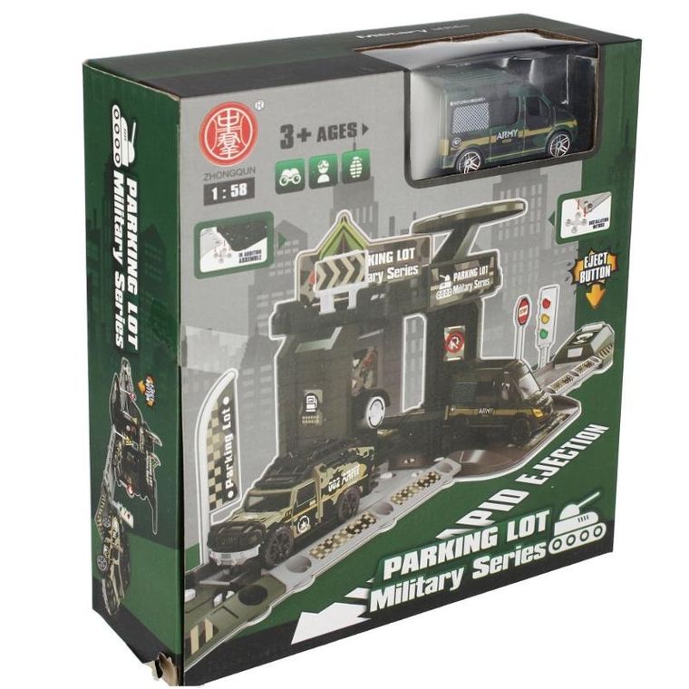 Mega Creative, parking wojskowy z metalowymi akcesoriami