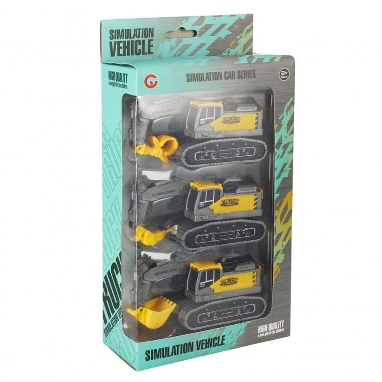 Mega Creative, pojazdy budowlane, 3 szt.