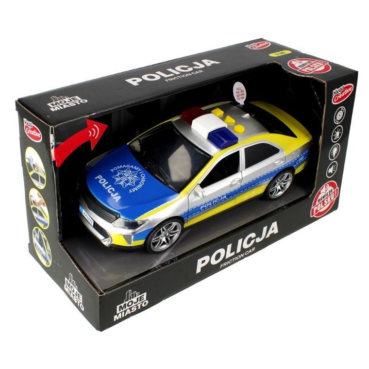 Mega Creative, Policja, pojazd interaktywny, 1:16