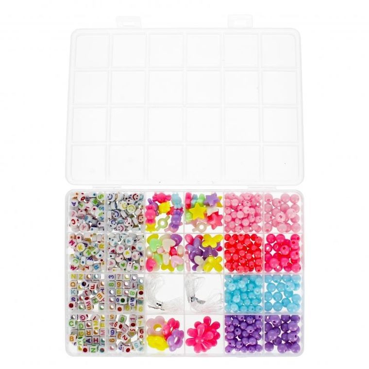 Mega Creative, zestaw koralików do nawlekania