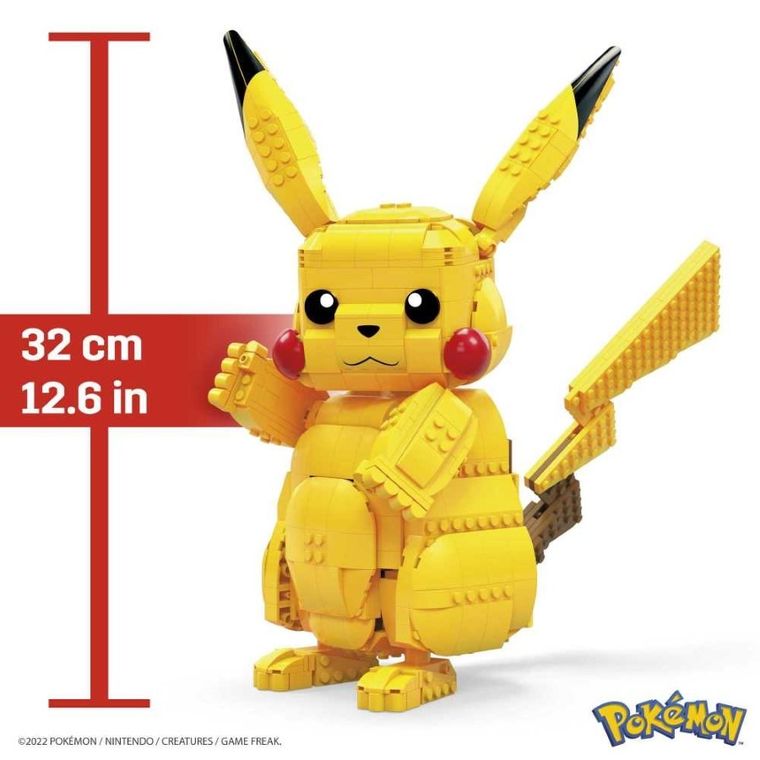 MEGA Pokemon, Duży Pikachu, klocki, 825 elementów