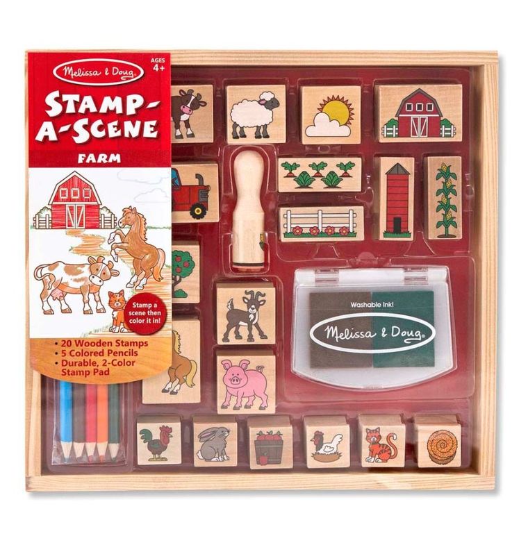 Melissa & Doug, Farma, pieczątki